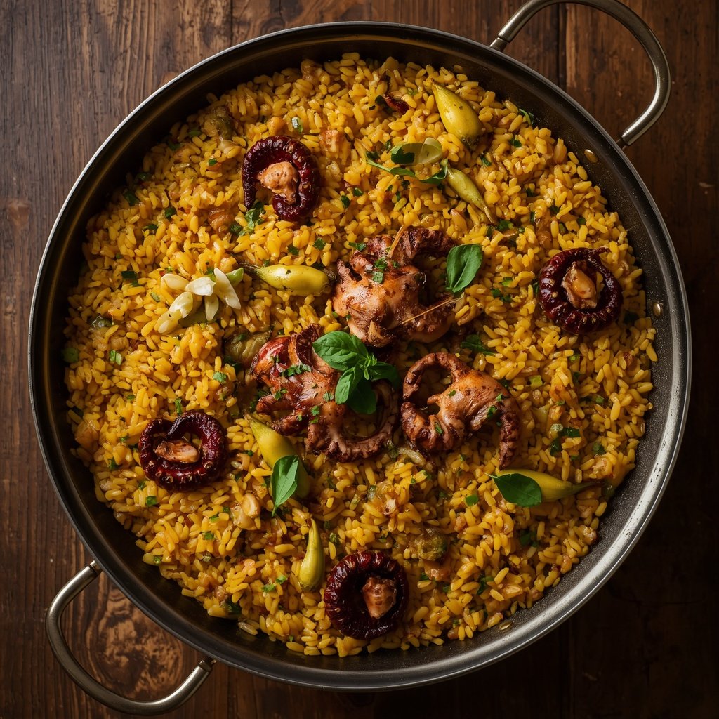 Arroz Pulpo Ajos